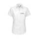Blouse oxford blanche  manches courtes pour femmes.