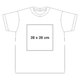 T-shirt blanc en coton pour garon avec manches courtes et encolure ronde.