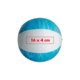 Ballon de plage bleu en plastique, gonflable.