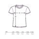 T-shirt en coton  manches courtes et col rond, unisexe.