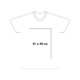 T-shirt blanc en coton  manches courtes et col rond.