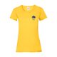 T-shirt jaune en coton pour femmes  manches courtes.