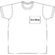 T-shirt blanc en coton pour hommes avec manches courtes et encolure ronde.