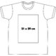 T-shirt blanc en coton pour hommes avec manches courtes et encolure ronde.