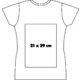 T-shirt blanc en coton à col en V pour femmes.