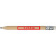 Crayon en bois avec gomme.
