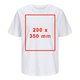 T-shirt blanc en coton pour femmes avec manches courtes.