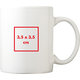 Tasse blanche en cramique avec anse.