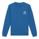Sweat-shirt bleu roi en m�lange de coton avec manches longues.
