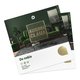 Cartes pliantes en papier avec estampage  chaud en option.