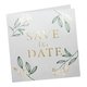 Carte de mariage en papier avec marquage  chaud partiel.