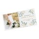 Carte de mariage en papier avec marquage  chaud partiel.