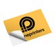 Stickers carrs en papier de forme personnalise, autocollants.