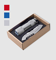 Set de lampe de poche et canif Dover