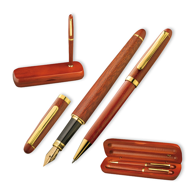 Set  crire en bois de rose Oxford