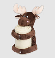 Couverture avec peluche