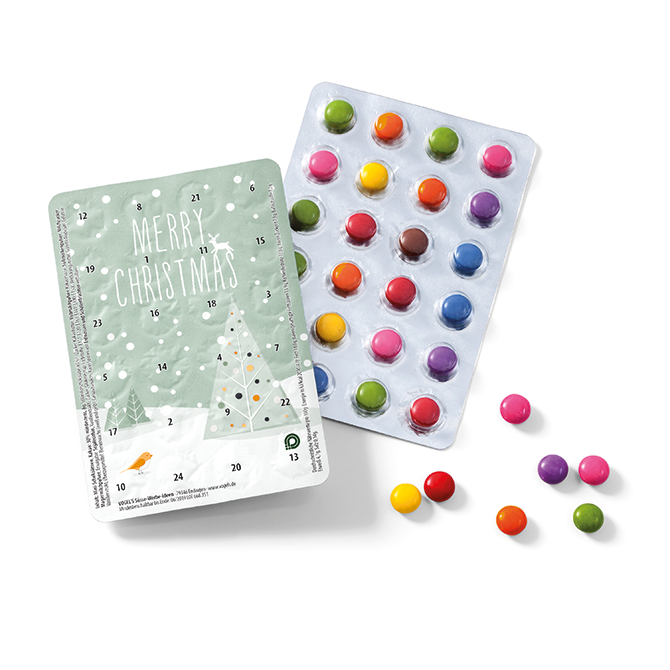 Calendriers pastilles de choc