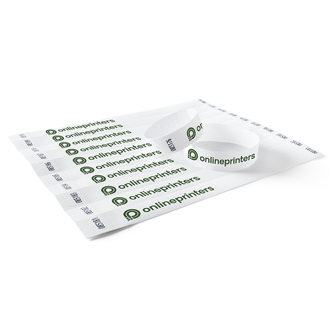 Bracelets d'accs en Tyvek, 4/0