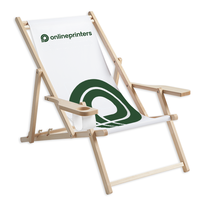 Chaises longues en bois avec accoudoirs