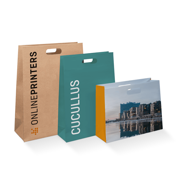 Sacs avec poignes dcoupes