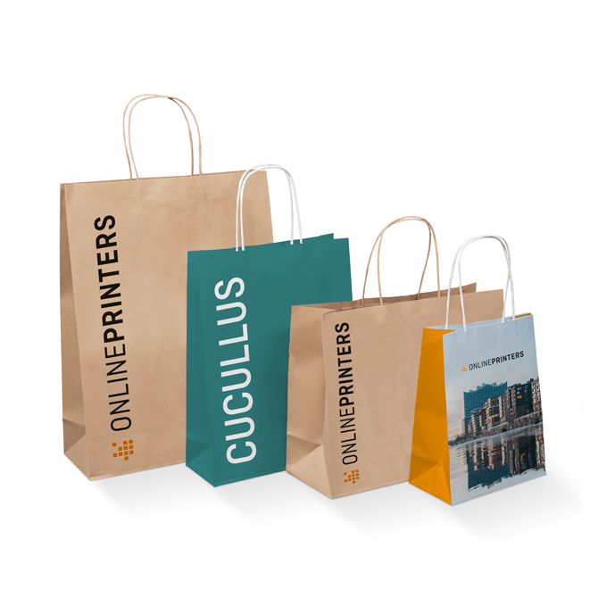 Impression de sacs en papier personnalisables Onlineprinters