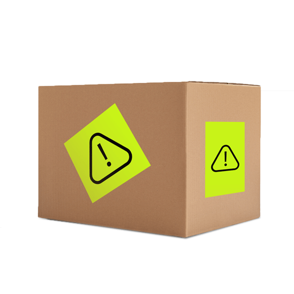 tiquettes d'emballage fluo