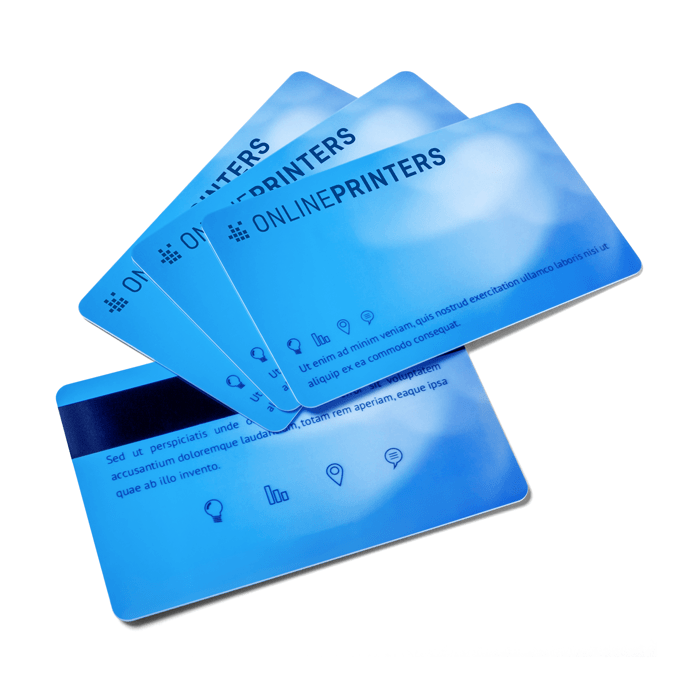 Cartes en plastique avec bande magntique