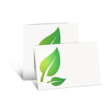 Cartes pliables en papier éco/naturel