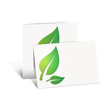 Cartes pliables en papier co/naturel
