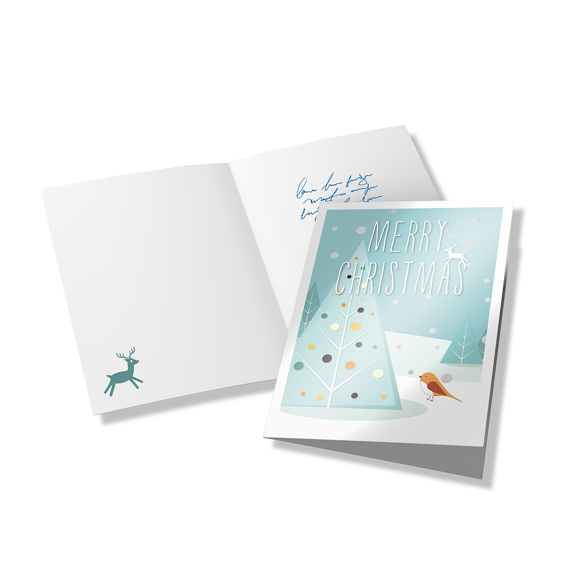 Image Cartes pliables de Noël avec couleurs à effets