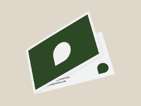 Cartes de visite pliables