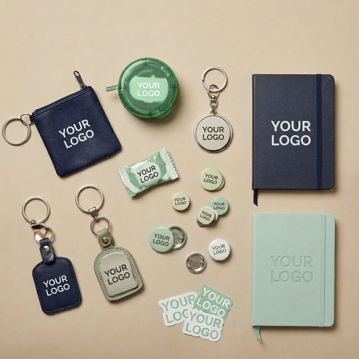 Image Porte-cl�s, badges et carnets de notes avec logo