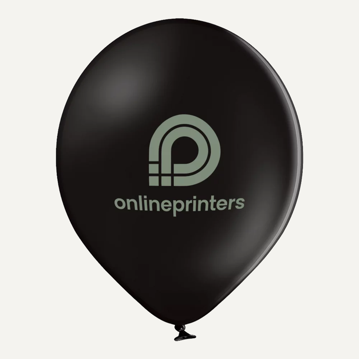 Image Ballon noir avec logo gris