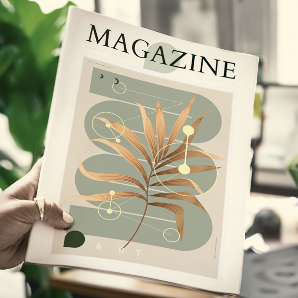 Image Brochure avec des accents brillants