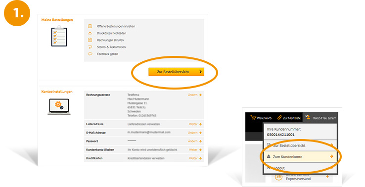 Retour au compte client