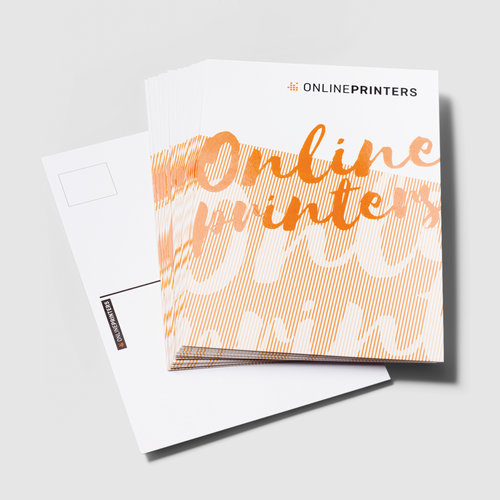 Cartes postales avec vernis UV partiel