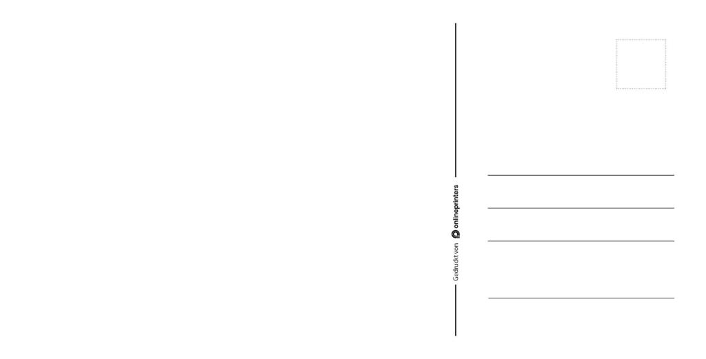 L'image présente le verso d'une carte postale vierge, rappelant les modèles classiques. Elle présente une mise en page divisée, avec quatre lignes à droite pour l'adresse et un carré pour le timbre. Le côté gauche est élégamment réservé à votre message personnel.