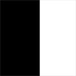 Une image verticale avec deux moitiés égales : le côté gauche est noir uni et le côté droit est blanc uni, créant un contraste saisissant.